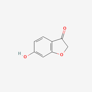 Chemical structure of 6-Hydroxy-3-coumaranone