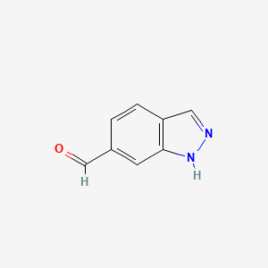 Chemical structure of 1H-Indazole-6-carboxaldehyde
