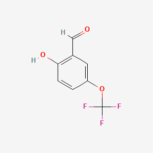 Chemical structure of 2-Hydroxy-5-(trifluoromethoxy)benzaldehyde
