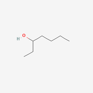 Chemical structure of 3-Heptanol