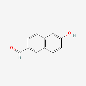 Chemical structure of 6-Hydroxy-2-naphthaldehyde
