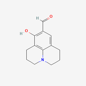 Chemical structure of 8-Hydroxyjulolidine-9-carboxaldehyde