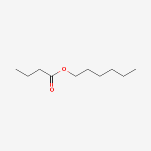 Chemical structure of Hexyl Butyrate