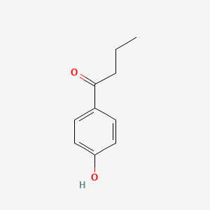 Chemical structure of 4'-Hydroxybutyrophenone