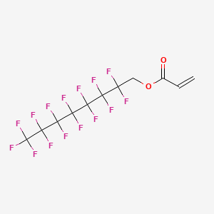 Chemical structure of 2,2,3,3,4,4,5,5,6,6,7,7,8,8,8-Pentadecafluorooctyl acrylate