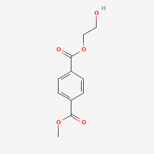 Chemical structure of 2-Hydroxyethyl Methyl Terephthalate