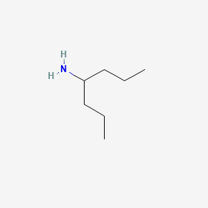 Chemical structure of 4-Heptylamine