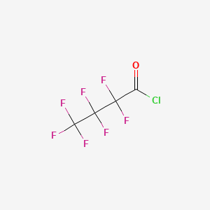 Chemical structure of Heptafluorobutyryl Chloride