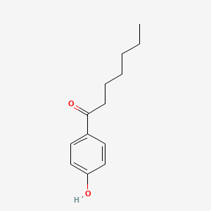 Chemical structure of 4'-Hydroxyheptanophenone