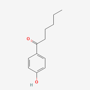 Chemical structure of 4'-Hydroxycaprophenone