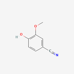 Chemical structure of 4-Hydroxy-3-methoxybenzonitrile
