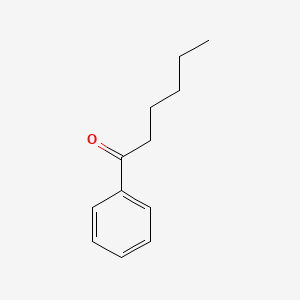 Chemical structure of Hexanophenone