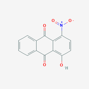 Chemical structure of 1-Hydroxy-4-nitroanthraquinone