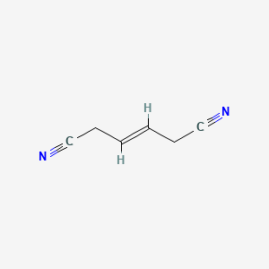 Chemical structure of 3-Hexenedinitrile