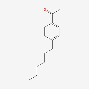 Chemical structure of 4-Hexylacetophenone