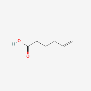 Chemical structure of 5-Hexenoic Acid