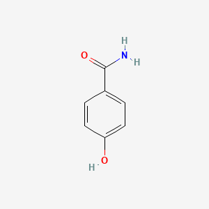 Chemical structure of 4-Hydroxybenzamide