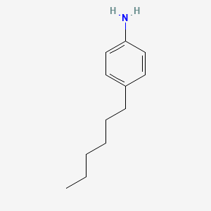 Chemical structure of 4-Hexylaniline