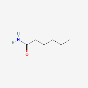 Chemical structure of Hexanamide