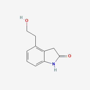 Chemical structure of 4-(2-Hydroxyethyl)oxindole