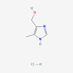Chemical structure of 4-Hydroxymethyl-5-methylimidazole Hydrochloride