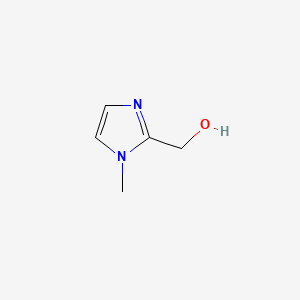 Chemical structure of 2-Hydroxymethyl-1-methylimidazole