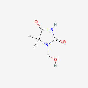 Chemical structure of 1-(Hydroxymethyl)-5,5-dimethylhydantoin