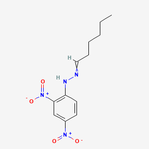 Chemical structure of Hexanal 2,4-Dinitrophenylhydrazone