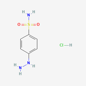 Chemical structure of 4-Hydrazinobenzenesulfonamide Hydrochloride