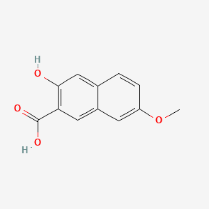 Chemical structure of 3-Hydroxy-7-methoxy-2-naphthoic Acid
