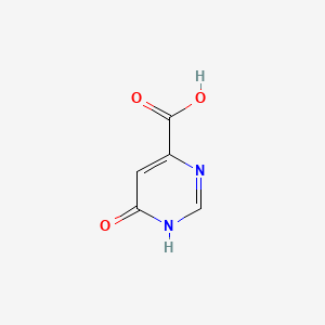Chemical structure of 6-Hydroxy-4-pyrimidinecarboxylic Acid