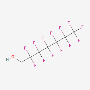 Chemical structure of 1H,1H-Tridecafluoro-1-heptanol
