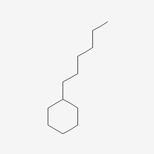 Chemical structure of Hexylcyclohexane