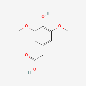 Chemical structure of 4-Hydroxy-3,5-dimethoxyphenylacetic Acid