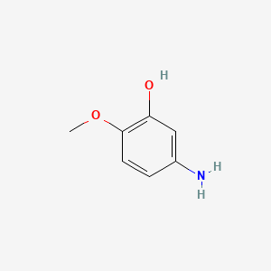 Chemical structure of 5-Amino-2-methoxyphenol