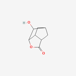 Chemical structure of 5-Hydroxynorbornane 2,6-Lactone