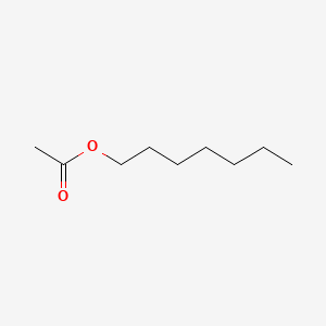 Chemical structure of Heptyl Acetate