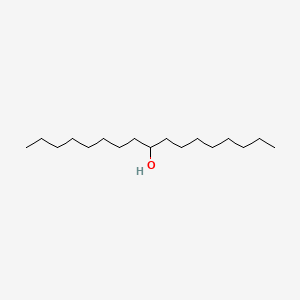 Chemical structure of 9-Heptadecanol