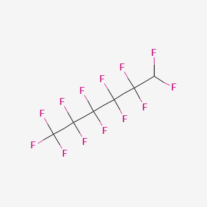 Chemical structure of 1H-Tridecafluorohexane