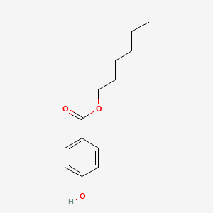 Chemical structure of Hexylparaben