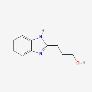 Chemical structure of 2-Benzimidazolepropanol