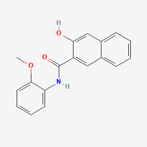 Chemical structure of 3-Hydroxy-2'-methoxy-2-naphthanilide