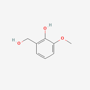 Chemical structure of 2-Hydroxy-3-methoxybenzyl Alcohol