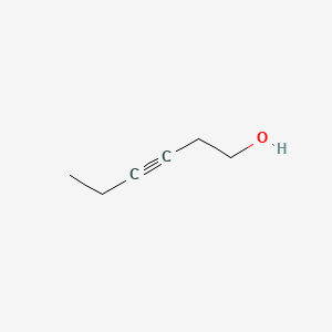 Chemical structure of 3-Hexyn-1-ol