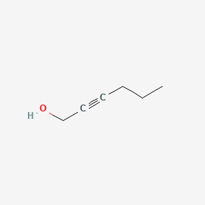 Chemical structure of 2-Hexyn-1-ol