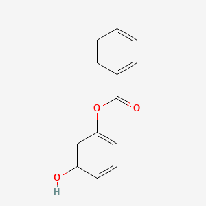 Chemical structure of 3-Hydroxyphenyl Benzoate