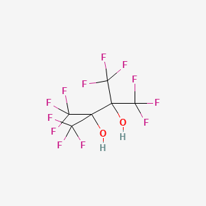 Chemical structure of Hexafluoro-2,3-bis(trifluoromethyl)-2,3-butanediol
