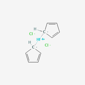 Chemical structure of Hafnocene Dichloride