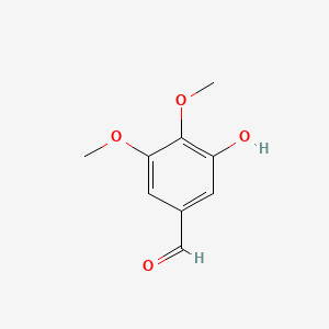 Chemical structure of 3-Hydroxy-4,5-dimethoxybenzaldehyde
