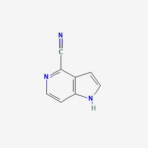 Chemical structure of 1H-Pyrrolo[3,2-c]pyridine-4-carbonitrile